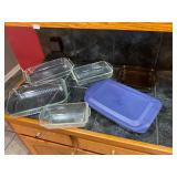 5 glass baking dishes