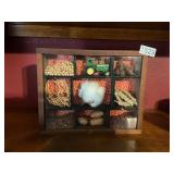 Tractor and crop seed shadow box