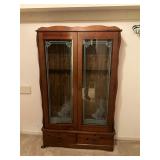12 gun- wooden gun cabinet with keys