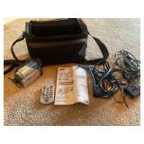 JVC digital video camera, cables, bag- all