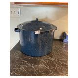 Large enamel canning pot