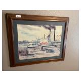 Framed U.S. Mail Memphis boat