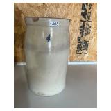 No 4 butter churn crock- chipped