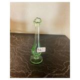 Green carnival vase