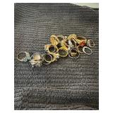 Nice lot of ladies rings - marked