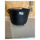 Cast iron footed pot
