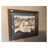 Framed Cotton Picker picture