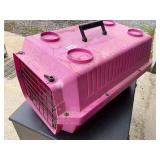 Pink pet carrier