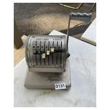 Vintage paymaster machine