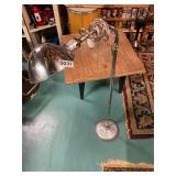 Vintage swivel head floor lamp