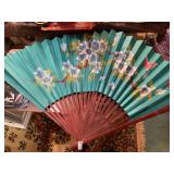 Pretty wood framed fan