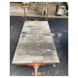 3  x 6 rail cart style- heavy casters