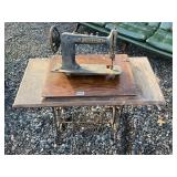 Vintage Brunswick sewing machine cabinet project