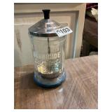 Barbacide glass jar with lid