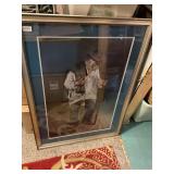 Framed old hobo man 30 x 42