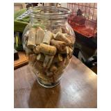 Jar of wine corks