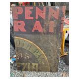 Penn painted wooden sign