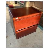 2 drawer wooden file cabinet