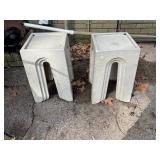 2- concrete plant stands