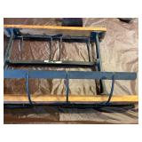 Wood and metal paper rack