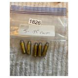 5 rounds .45 Colt