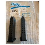 2- M9- Mec-gar 18 round 9 mm clips