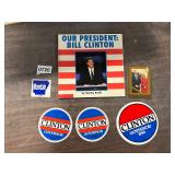Bill Clinton and Mondale items