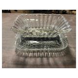 Crystal dish and platter