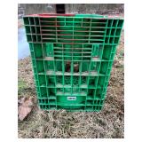 Plastic propane crate
