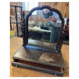 Vintage dresser top mirror