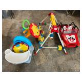Lot kids toys- jeep, swing toy all