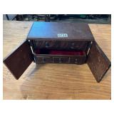 Small wooden jewelry box