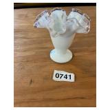 White Fenton style basket