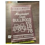 Mississippi State Bulldog canvas pic