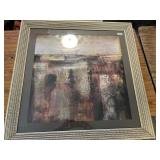 Framed multi colored picture