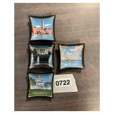 4- decorative Washington plates