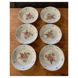 Blue bowls and flowered bowl - all