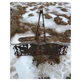 Wrought iron bench needs new wood