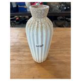 White brown tipped vase