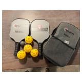 Nabholz Pickle Ball rackets and balls