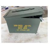100- links - .50 cal and metal ammo box