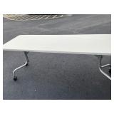 Rolling folding table 2 x 6 x 29