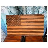 Wooden American flag