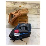 2 kids ball gloves