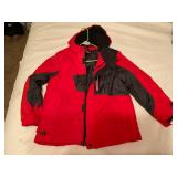Large 14-16 red/ black jacket