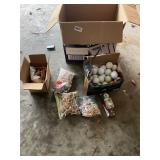 Golf balls, tees- all