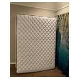 Queen size box spring and mattress.