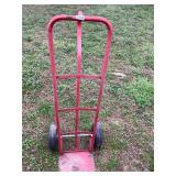 Red pneumatic tire dolly