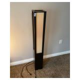 Wood framed floor lamp light