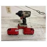 Porter cable drill -3 batteries.  No charger